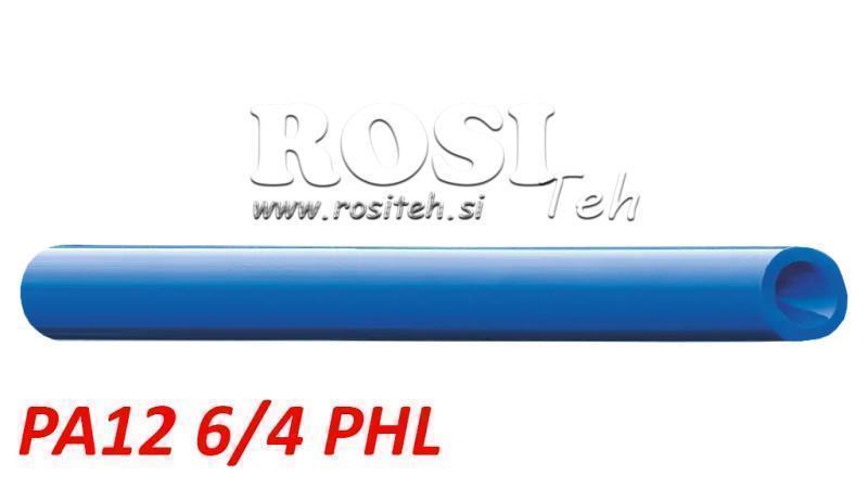 PA 6/4 PA12PHL BLAUER LUFTSCHLAUCH POLYAMID DIN73378