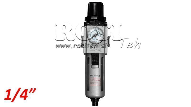 PNEUMATIKUS SZŰRŐ SZABÁLYOZÓ 200 G1/4 40µ 0-10b