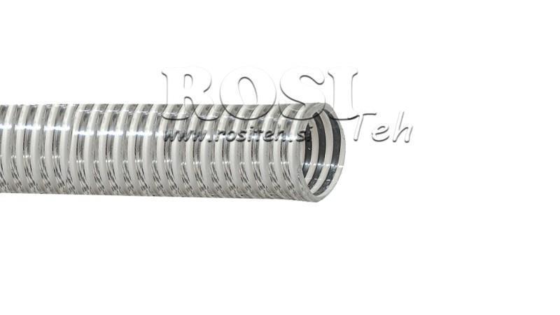 TUBO DI ASPIRAZIONE PVC CON SPIRALE 40mm - max. 6Bar