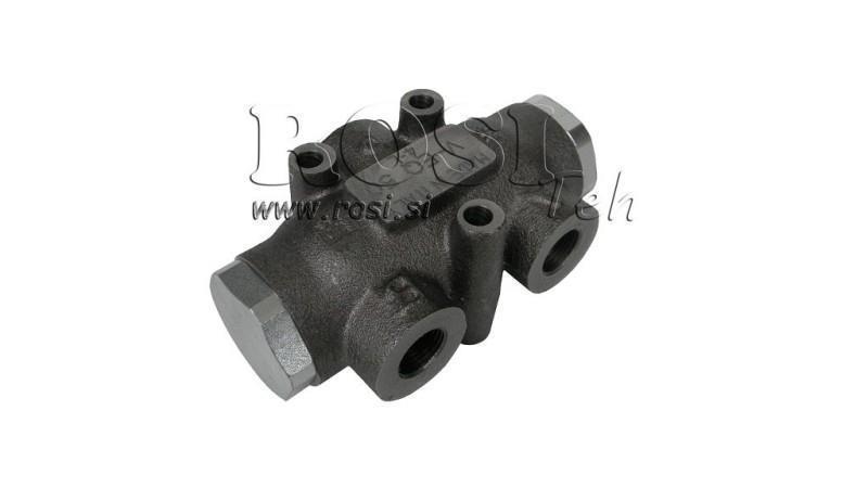 HYDRAULISK FORDELINGSVENTIL STRØM V01007 60 - 80 lit - 1/2 - 250 bar (maks.300 bar) V-EQ50