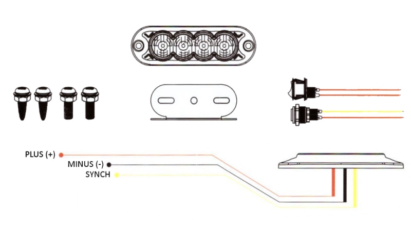 LED STROBSKOPSKO SVJETLO 12/24V