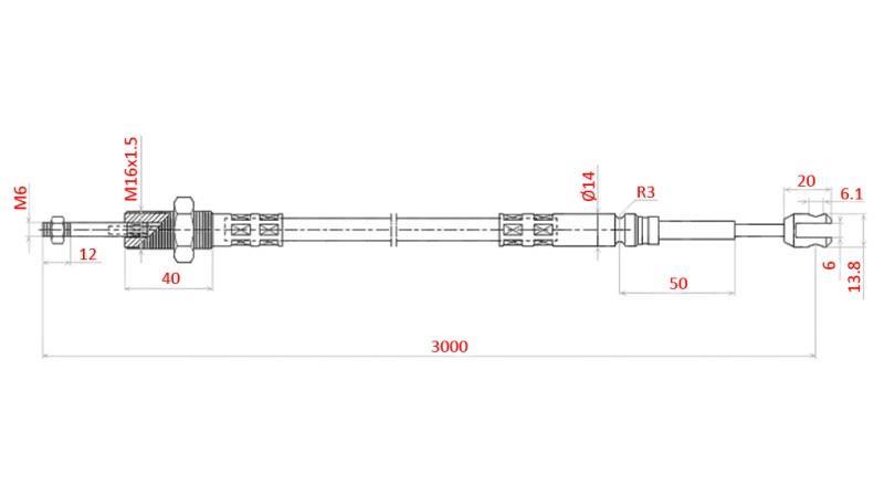 FLETNING L=3000 - gafler