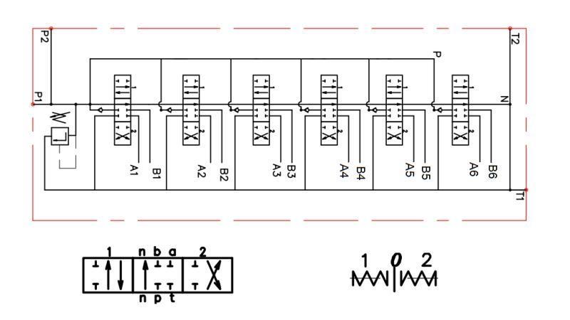 HYDRAULICKÝ VENTIL 6xPC70