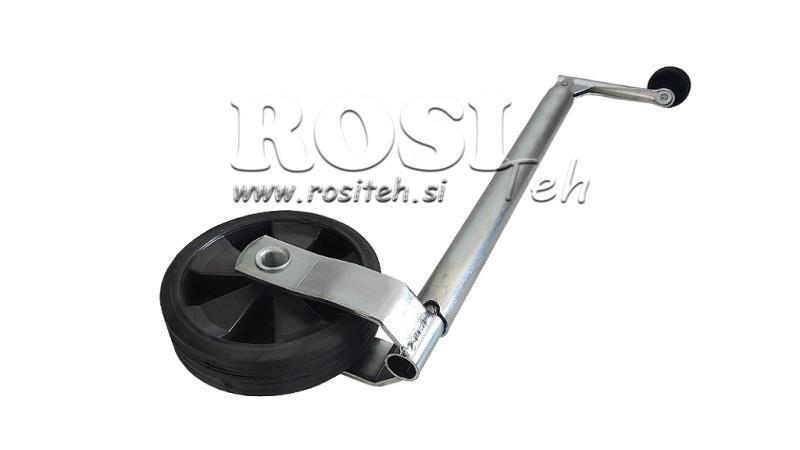 LEGA DE SOPORTE DE TORNILLO CON RUEDA PARA REMOLQUES 35mm 75 kg