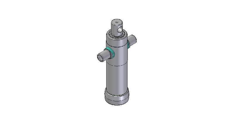 2020F -CYLINDER TELESKOPOWY STANDARD/OTWÓR 2 ETAPY SKOKU 455 ŚREDNICA 80