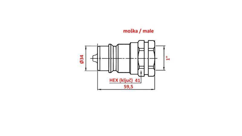 SCHNELLKUPPLUNG TRAKTOR MÄNNLICH 1