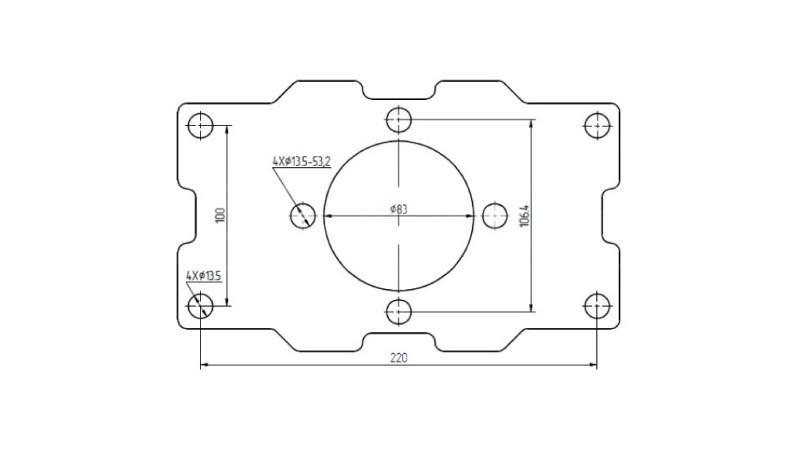 HYDRAULISK MOTOR HOLDER MP MR MS