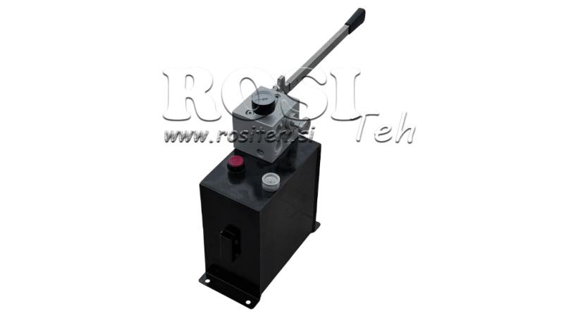 HYDRAULISK RVBR AUTOMATISK VENTIL TIL FJEDER CYLINDER MED RESERVOIR OG NØDHAANDTAG