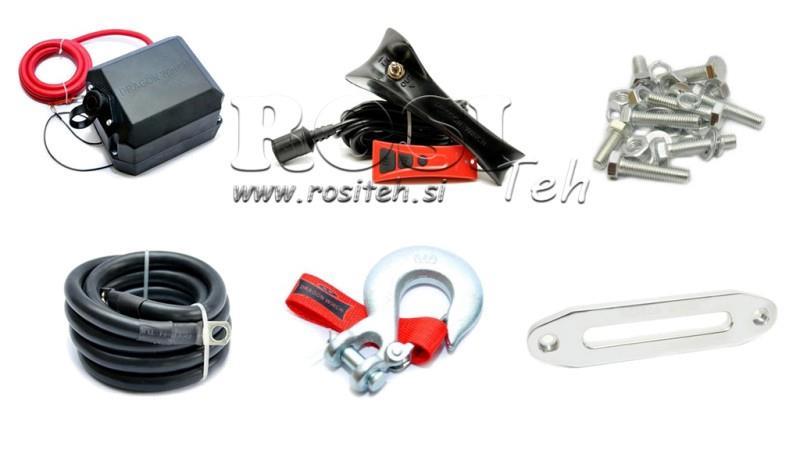 12 V ELEKTRIČNI VINČ DWM 13000 HD - 5897 kg - SINTETIČKA UŽA