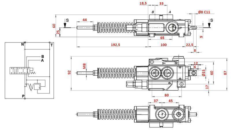 ZAWÓR HYDRAULICZNY 1xP40 A7 ZS1/G VRŠIČKAR
