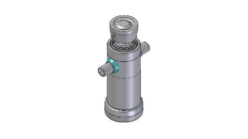 3033S -TELESCOPISK CYLINDER STANDARD/KUGLE 3 TRIN SLAG 785 DIAMETER 112