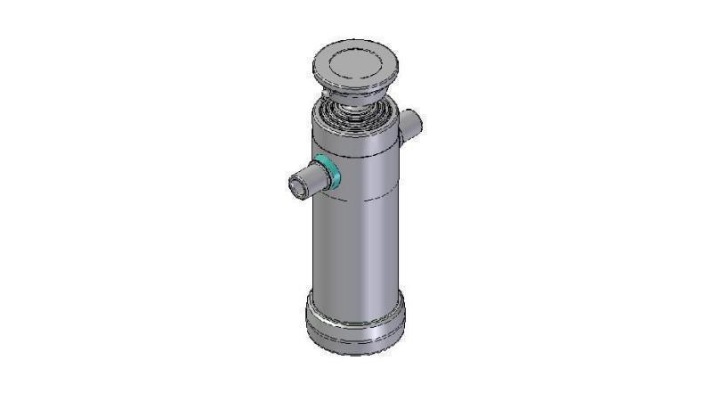 3064S - TELESCOPISK Sylinder STANDARD/KULE 4 TRINN SLAG 910 DIAMETER 112