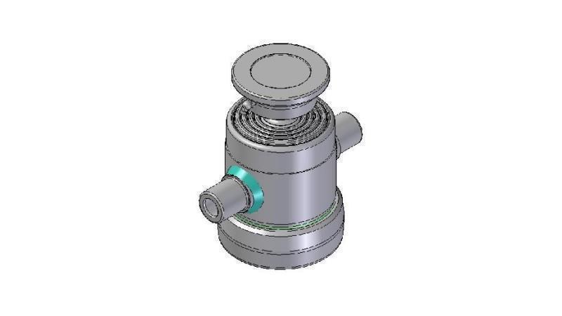 3090S -CILINDRO TELESCOPICO STANDARD/BALL 5 STADI CORSO 500 DIAMETRO 124