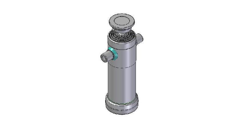 3095S - TELESCOPISK CYLINDER STANDARD/KUGLE 5 TRIN SLAG 2140 DIAMETER 124