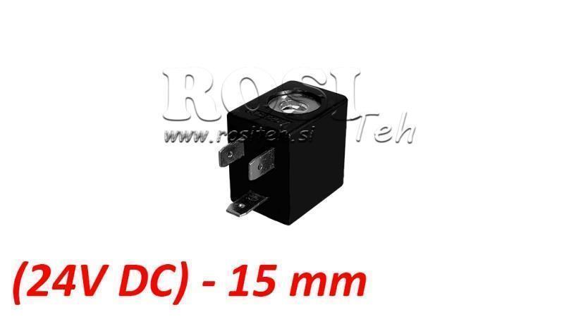 (15) EL. MAG. SPOL 24V DC 2.5W FOR PNEUMATISK VENTIL 1/8