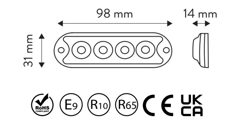 LED STROBSKOPSKO SVJETLO 12/24V