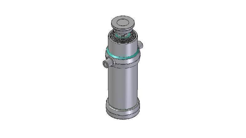 4049S - TELESCOPICKÝ CYLINDR STANDARD/KULIČKA 4 STUPNĚ ZDVIH 2510 PRŮMĚR 190