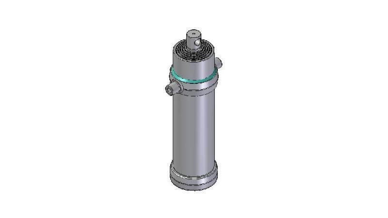4065F -CYLINDER TELESKOPOWY STANDARD/OTWÓR 6 ETAPÓW SKOKU 3765 ŚREDNICA 190