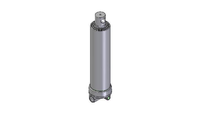 4637F -TELESCOPICZNY CYLINDER OTWÓR - OTWÓR 3 KROKI RUCHU 1493 FI 124