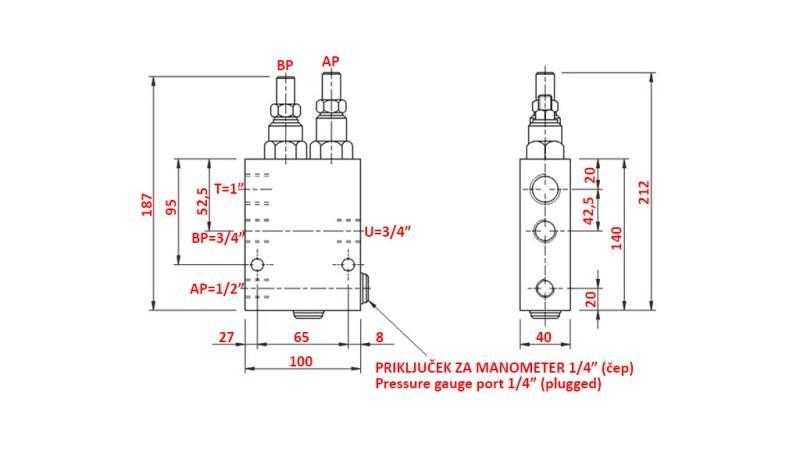 VALVOLA A DOPPIA VELOCITÀ CUBE HI-LO VABP , G 3/4