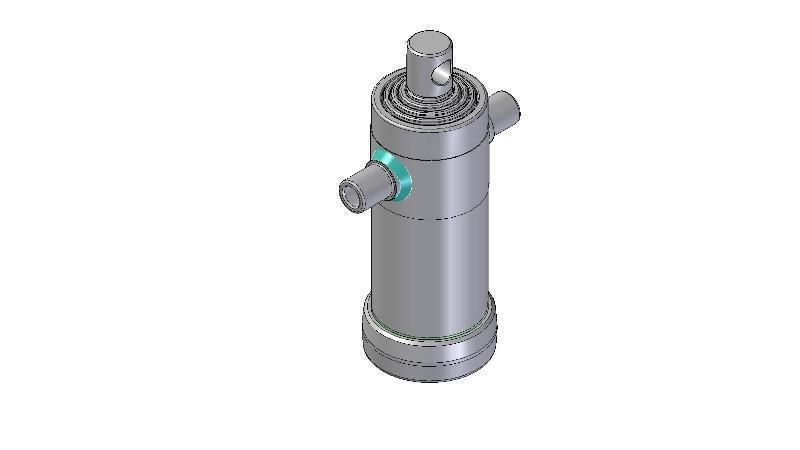 5022F -TELESCOPISK SYLINDER STANDARD/HULL 5 TRINN REISE 1030 DIAMETER 112