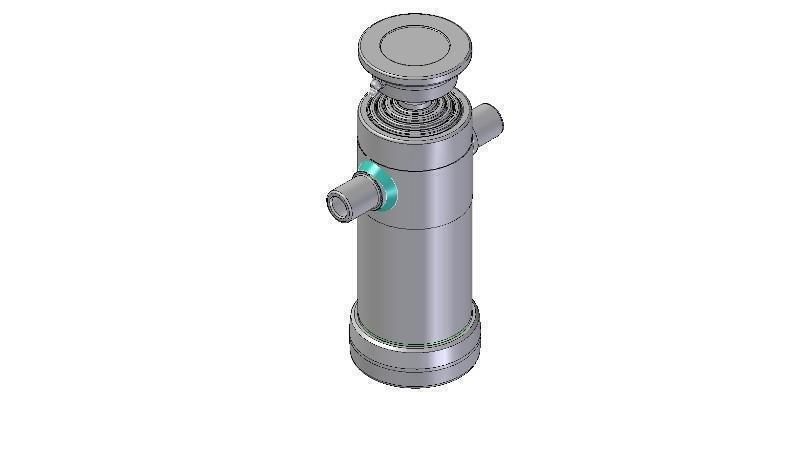 5023S -TELESCOPISK CYLINDER STANDARD/KUGLE 5 TRIN SLAG 1290 DIAMETER 112