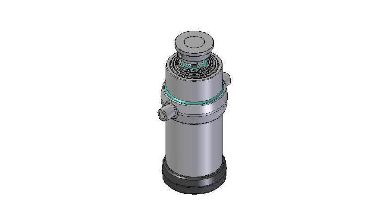 5034S -CILINDRO TELESCOPICO STANDARD/BALL 5 STADI CORSO 2050 DIAMETRO 215