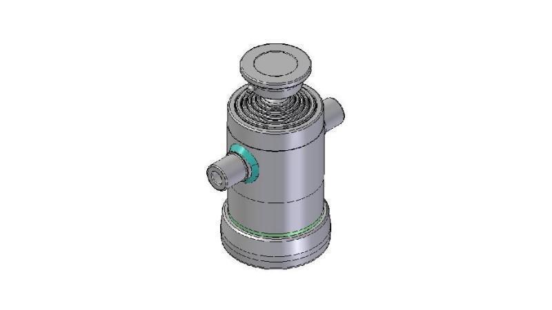 6006S - CILINDRO TELESCOPICO STANDARD/BALL 6 STADI CORSO 1000 DIAMETRO 152