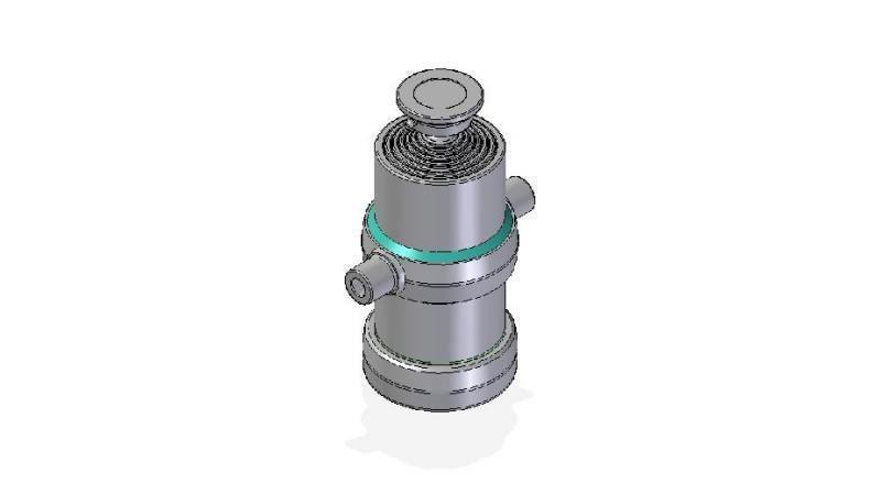 7009S -CILINDRO TELESCOPICO STANDARD/BALL 7 STADI CORSO 2060 DIAMETRO 170