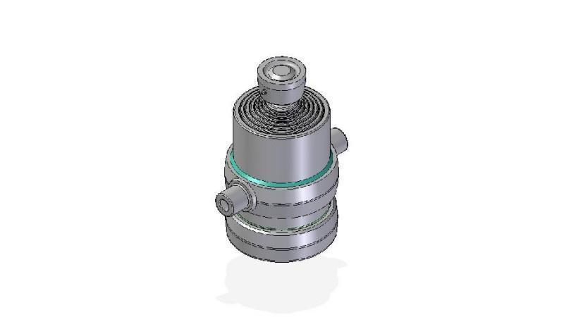 7016S -TELESCOPISK CYLINDER STANDARD/BALL 7 TRIN SLAG 1345 DIAMETER 190