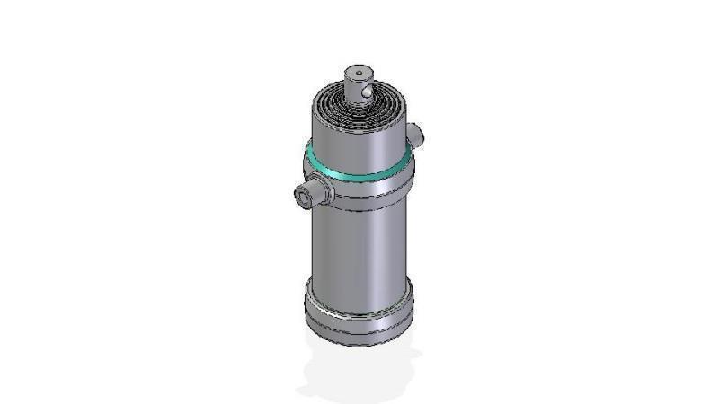7021F -TELESCOPISK Sylinder STANDARD/HULL 7 STAGER SLAG 2955 DIAMETER 190