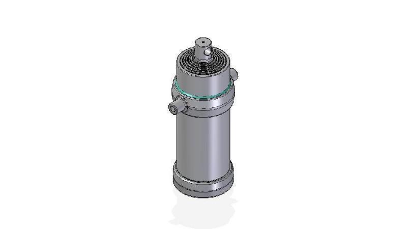 7055F - TELESCOPICKÝ CYLINDR STANDARD/DÍRA 7 STUPŇŮ ZDVIH 3395 PRŮMĚR 215
