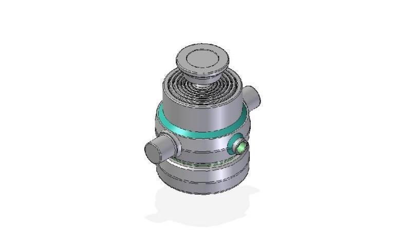 7300S -CYLINDER TELESKOPOWY STANDARD/KULA 7 ETAPÓW SKOK 890 ŚREDNICA 170