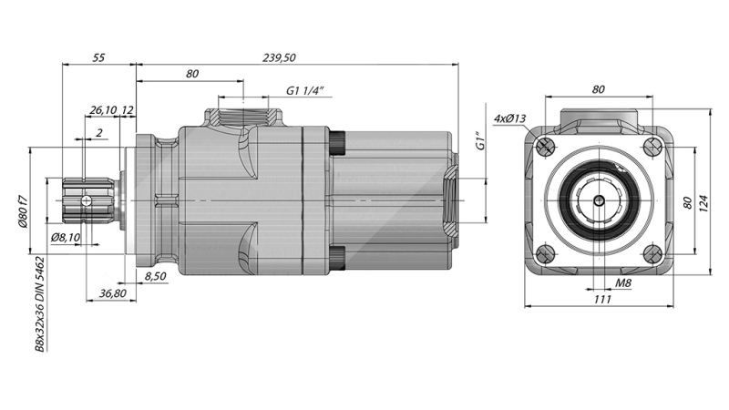 POMPA TŁOKOWA HYDRAULICZNA -42CC - 350 BAR