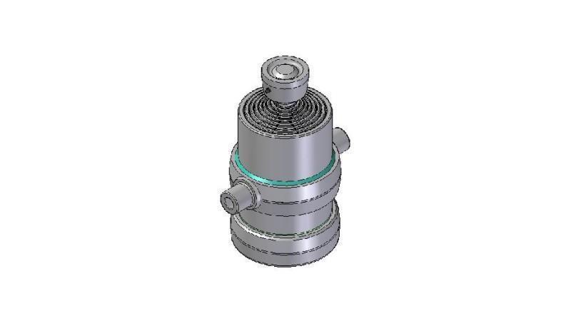 8002S -CYLINDER TELESKOPOWY STANDARD/KULKA 8 ETAPÓW PRZESUNIĘCIA 1540 ŚREDNICA 190