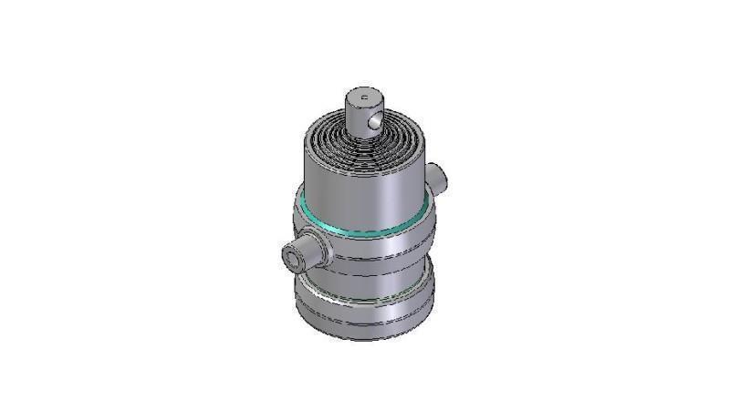8003F -TELESKOPZYLINDER STANDARD/LOCH 8 STUFEN HUB 1700 FI 190