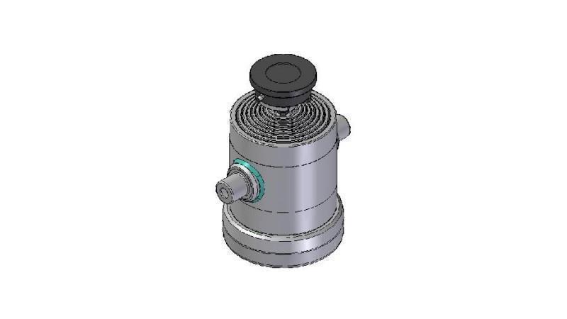 8009S -CYLINDER TELESKOPOWY STANDARDOWY/KULKA 8 ETAPÓW SKOKU 1715 ŚREDNICA 240