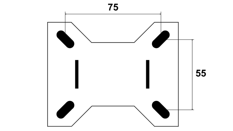 KOTAČ 100mm S FIKSNO BAZOM