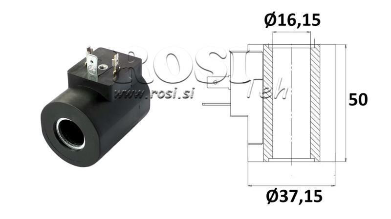 CEWKA ELEKTROMAGNETYCZNA 230VAC - SAE10 - fi 16.15mm-50mm 26W