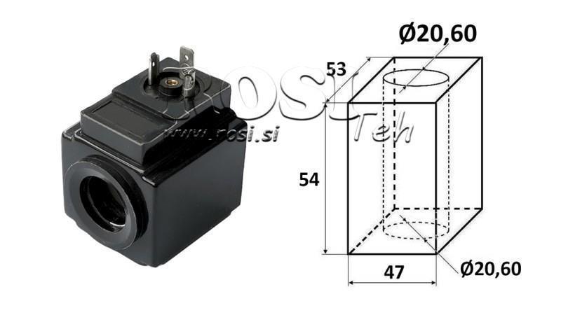 ELEKTROMAGNETISK SPOLE 48VAC - DS3 - fi 20.6mm-54mm 204W