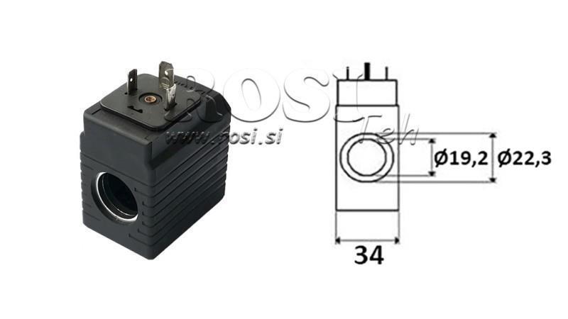 ELEKTROMAGNETISK SPOL 24V DC - YE45 - fi 19.2mm-50mm 30W
