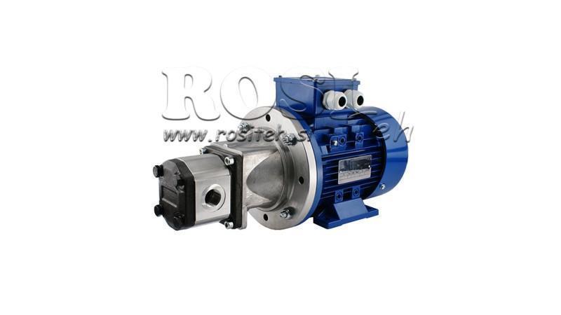 GRUPPO DI ASSEMBLAGGIO POMPA IDRAULICA 1 8 ccm MOTORE ELETTRICO 3-fasi - 3 KW (portata = 11.5 litri/min)