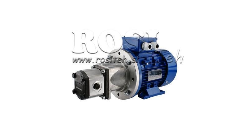 GRUPPO DI ASSEMBLAGGIO POMPA IDRAULICA 1 5.8 ccm MOTORE ELETTRICO 2.2 KW (portata = 8.2 litri/min)