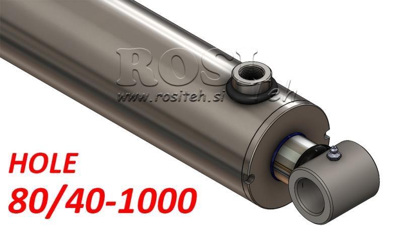 otwór cylindra hydraulicznego 80-40-1000
