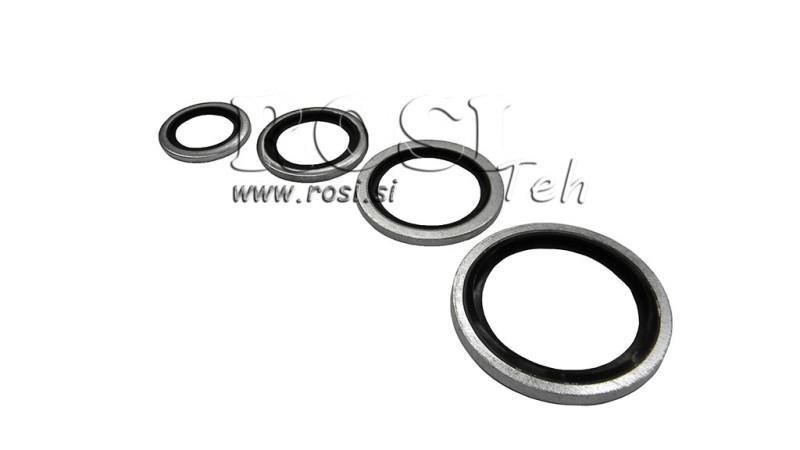 VASKER MED GUMMIPAKNING M22x1.5 - 22.7x30.0 mm