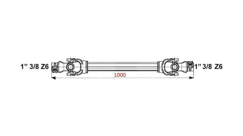 CE HOMOLOGIRANA KARDANSKA GRED profi line KAT.6 dolžine 1000mm