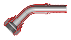JIC74°-ZENSKI-KOLJENO-45°