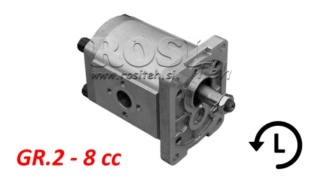 HYDRAULIKPUMPE GR.2 8 CC VENSTRE - FLANGER