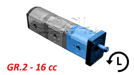 POMPA IDRAULICA 20A16X067 FRONT GR.2 16 CC SINISTRA
