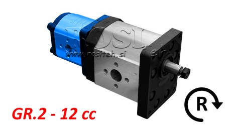 HYDRAULISK PUMPE 20C12X201 ANDRE GR.2 12 CC HØYRE